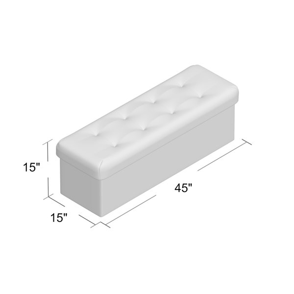 Andover Mills™ Hiroko Upholstered Flip Top Storage Bench & Reviews